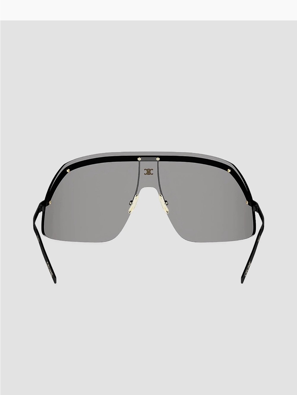 Designer Men’s Shield Sunglasses - Black